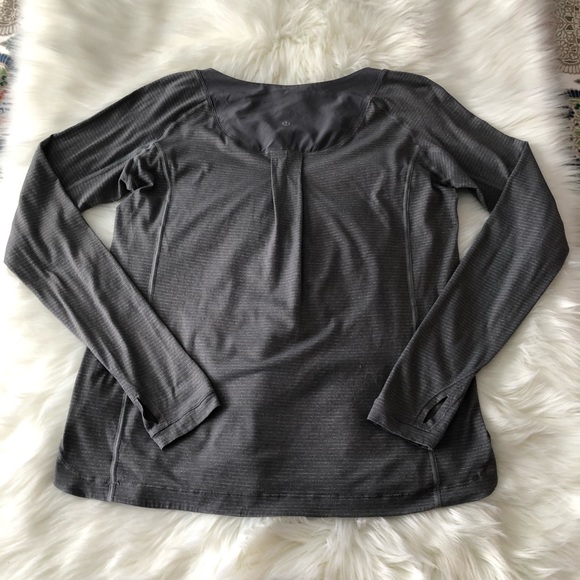SOLD! Lululemon Turn It Up Long Sleeve 8 Slate - Picture 4 of 7
